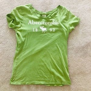 Green Abercrombie Half-Sleeve Top